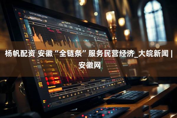 杨帆配资 安徽“全链条”服务民营经济_大皖新闻 | 安徽网