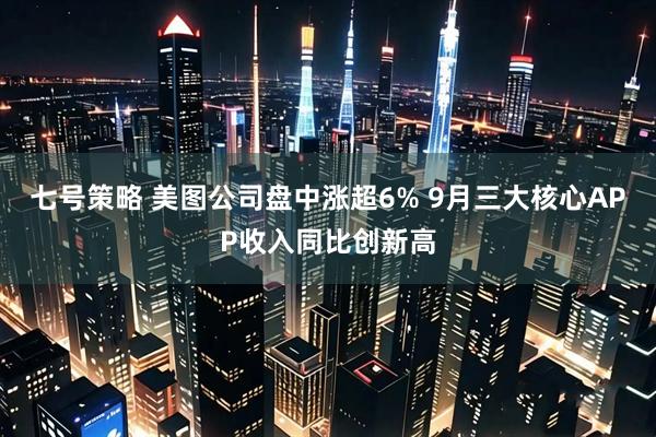 七号策略 美图公司盘中涨超6% 9月三大核心APP收入同比创新高
